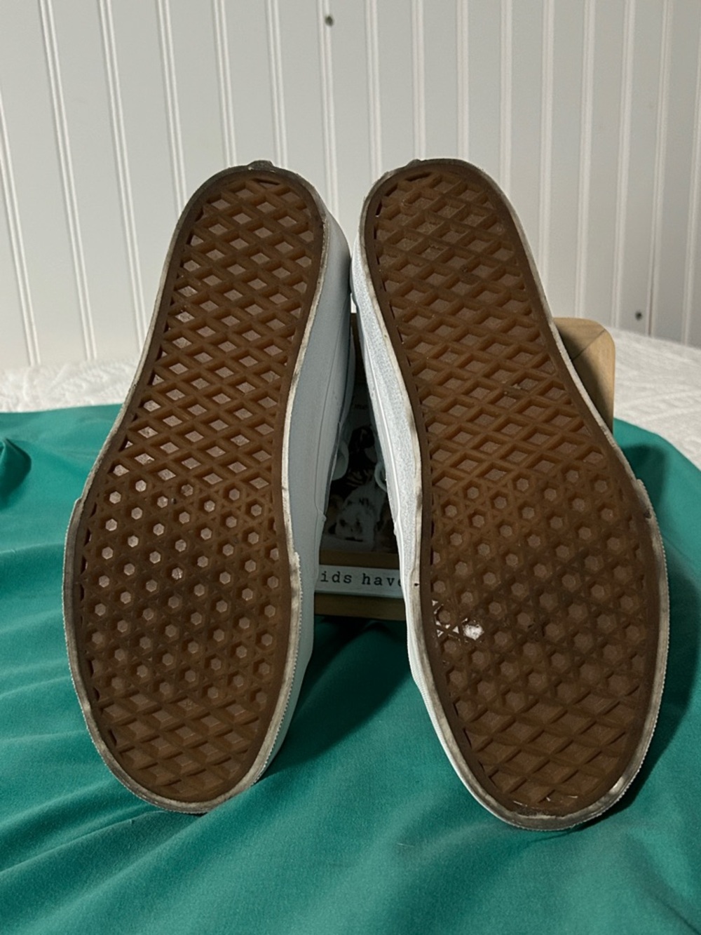 Vans White High-Top Platform Canvas Sneakers SZ: W8/M6.5 - Picture 9 of 9